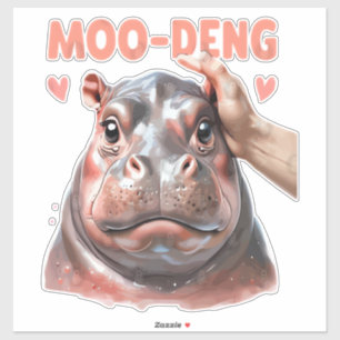 Pegatina Camiseta Cute Moo Deng