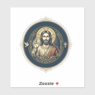 Pegatina Camiseta de arte digital de Jesús para iPad inspir