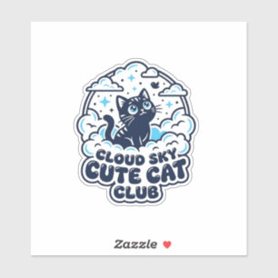 Pegatina Camiseta de Arte para Amantes de Gatos Lindos en C