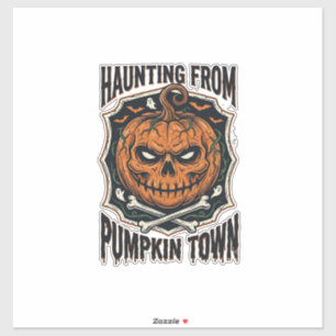 Pegatina Camiseta de calabaza de Halloween vintage Jack O L