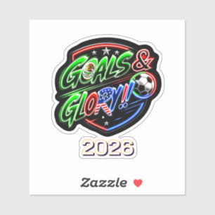 Pegatina Camiseta de Celebrar la Copa Mundial 2026