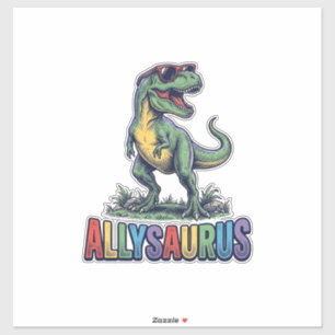 Pegatina Camiseta de diseño de gafas de sol de dinosaurio v