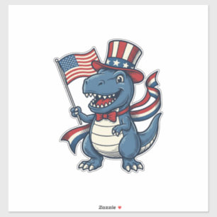 Pegatina Camiseta de diseño vectorial vintage de dinosaurio