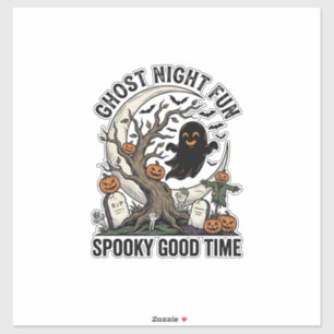 Pegatina Camiseta de Fantasma de Halloween Diseño Divertido