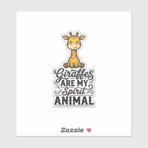 Pegatina Camiseta de grabado vintage de animal de espíritu 