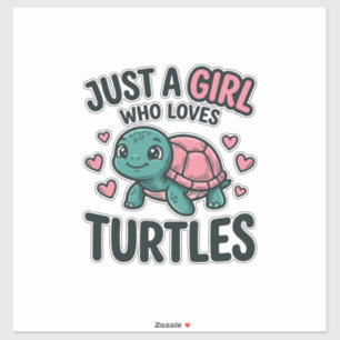 Pegatina Camiseta de grabado vintage de niña amante de tort
