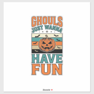 Pegatina Camiseta de Halloween de fantasmas antiguos que so