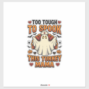 Pegatina Camiseta de Halloween de Mamá Pavo con Enfermera F