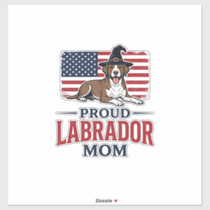 Pegatina Camiseta de Halloween de perro patriótico orgullos