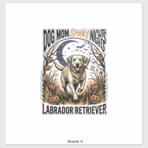 Pegatina Camiseta de Halloween para Labrador Vintage Graphi