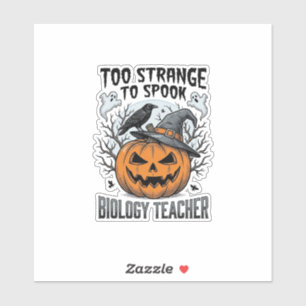 Pegatina Camiseta de Halloween para profesor de biología Cu