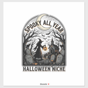Pegatina Camiseta de Halloween todos los días Diseño espelu