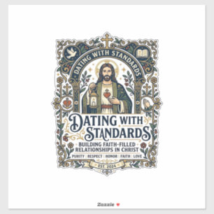 Pegatina Camiseta de humor sobre relación cristiana que sal