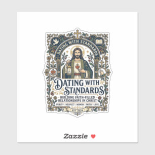 Pegatina Camiseta de humor sobre relación cristiana que sal