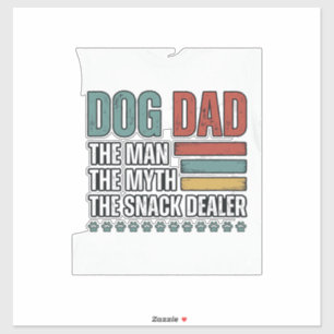 Pegatina Camiseta de impresión de pata vintage de The Snack