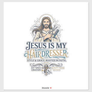 Pegatina Camiseta de inspiración para estilistas de Jesús B