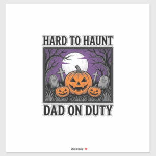 Pegatina Camiseta de Papá de Halloween Difícil de Asustar D