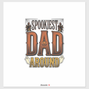 Pegatina Camiseta de Papá de Halloween Padre Espeluznante G