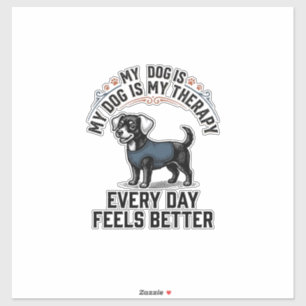 Pegatina Camiseta de Terapia Canina Regalo de Perro Grabado