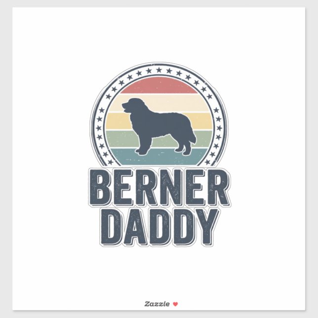 Pegatina Camiseta de vector de diseño de papá de perro vint (Hoja)