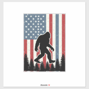 Pegatina Camiseta de vector de diseño vintage de la bandera