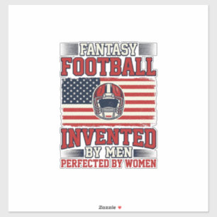 Pegatina Camiseta Deportiva Vintage Mujeres Fútbol Fantasía