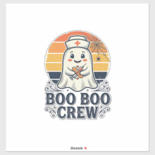Pegatina Camiseta Desi de Halloween Fantasma Enfermera Ador