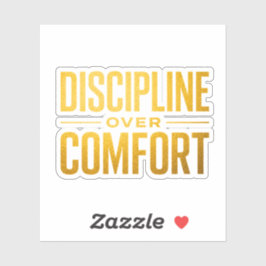 Pegatina Camiseta Disciplina Sobre Confort | Motivación y M
