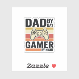 Pegatina Camiseta diseño controlador vintage para papá game