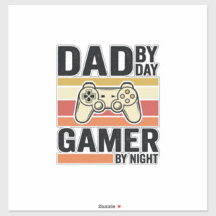 Pegatina Camiseta diseño controlador vintage para papá game