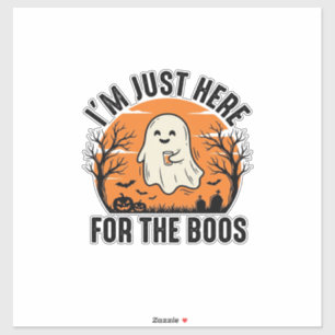 Pegatina Camiseta Divertida de Fantasma de Halloween Solo E