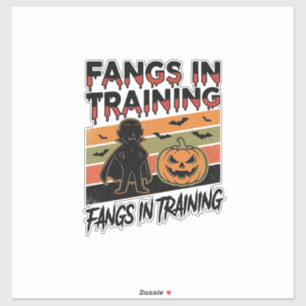 Pegatina Camiseta Divertida de Halloween de Vampiro con Col