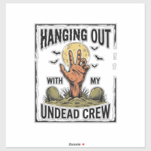 Pegatina Camiseta Divertida de Zombie para Fans de Terror V