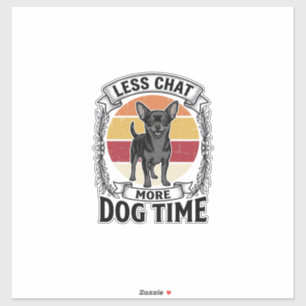 Pegatina Camiseta divertida para amante de perros Grabado v
