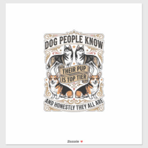 Pegatina Camiseta divertida para amantes de perros con deba