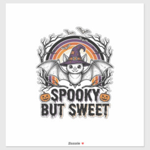 Pegatina Camiseta espeluznante de murciélago de Halloween a