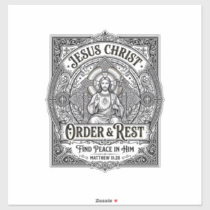 Pegatina Camiseta Gráfica Cristiana Jesús Declutter Hogar L