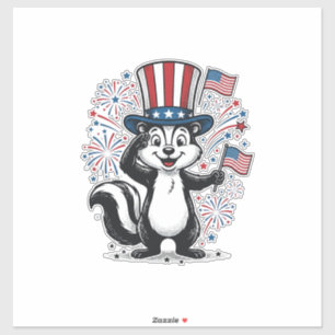 Pegatina Camiseta Gráfica de Fuegos Artificiales Vintage de
