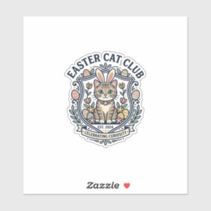 Pegatina Camiseta gráfica de gato de Pascua - Easter Cat Cl