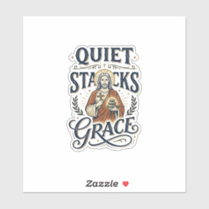 Pegatina Camiseta Gráfica de Jesús Bibliotecario Arte Crist