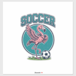 Pegatina Camiseta Gráfica de Jugador de Fútbol Flamingo Vin