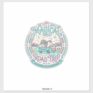 Pegatina Camiseta Gráfica Original Unicorn Magical Road Tri
