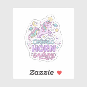 Pegatina Camiseta gráfica pastel adorable de energía de cue
