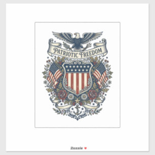Pegatina Camiseta gráfica vectorial de América Patriótica C