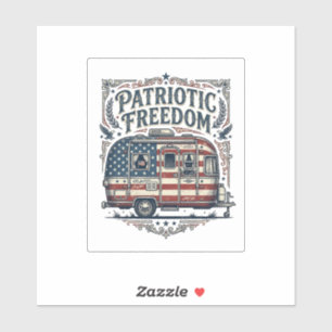 Pegatina Camiseta gráfica vectorial de RV patriota