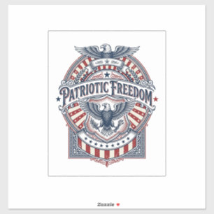 Pegatina Camiseta gráfica vectorial USA Fe Patriótica