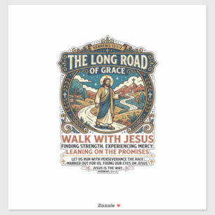 Pegatina Camiseta Jesus Trucker Long Haul Inspiradora Hecha
