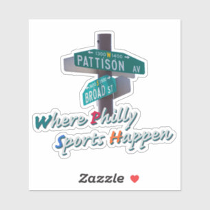 Pegatina Camiseta Philly Sports Happen Broad y Pattison