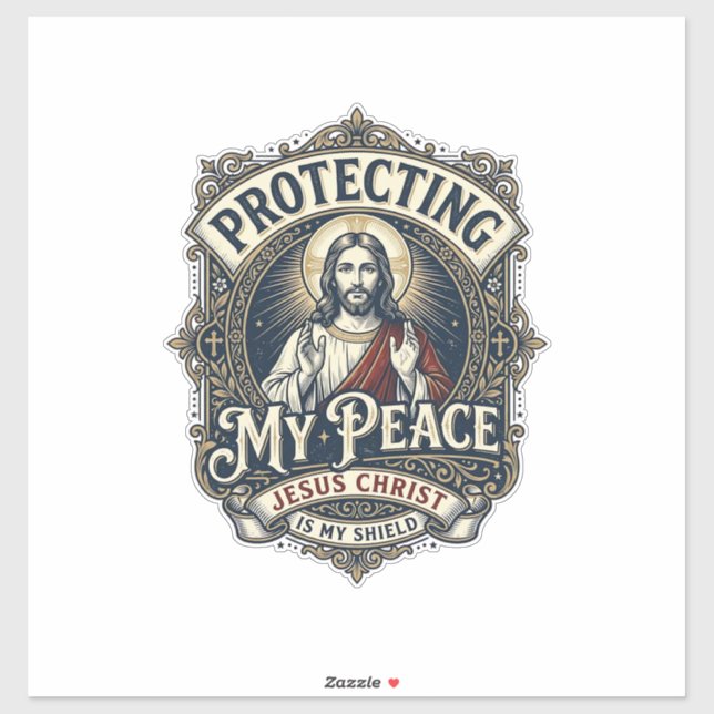Pegatina Camiseta Respeto Propio Límites Jesús Basada En La (Hoja)