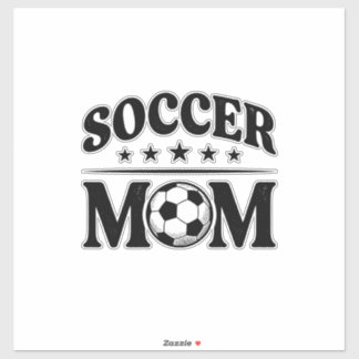Pegatina Camiseta Retro de Mamá de Fútbol Vector Diseño_1